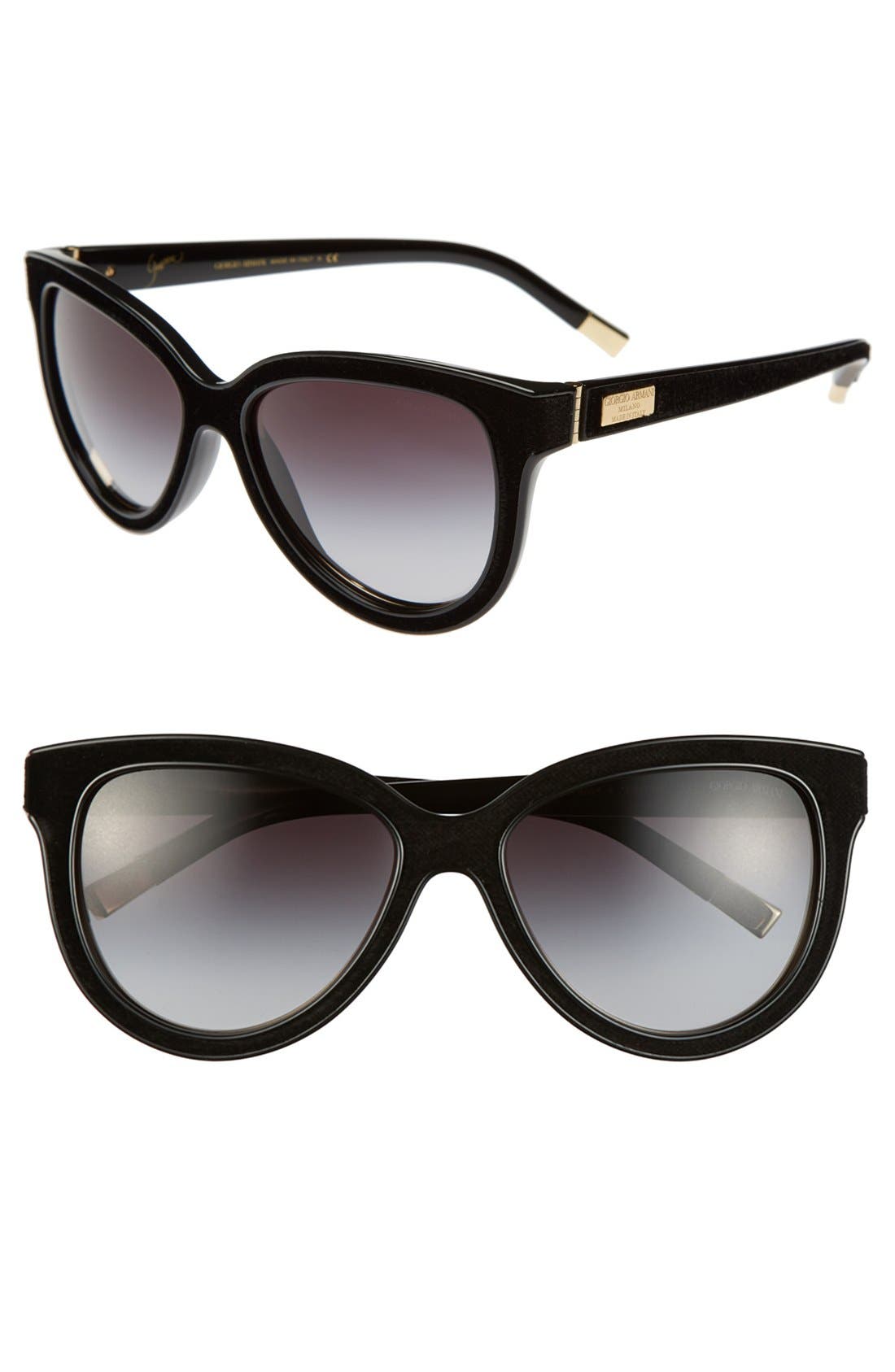 Armani 'Garçonne' 57mm Cat Eye Sunglasses Nordstrom