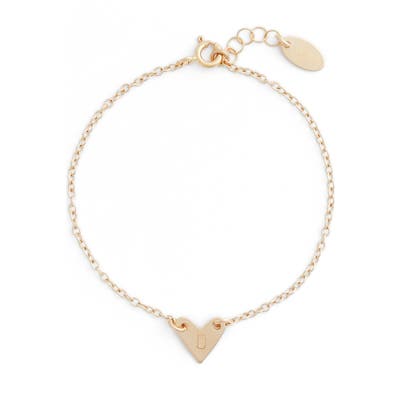 Nashelle Initial Heart Bracelet