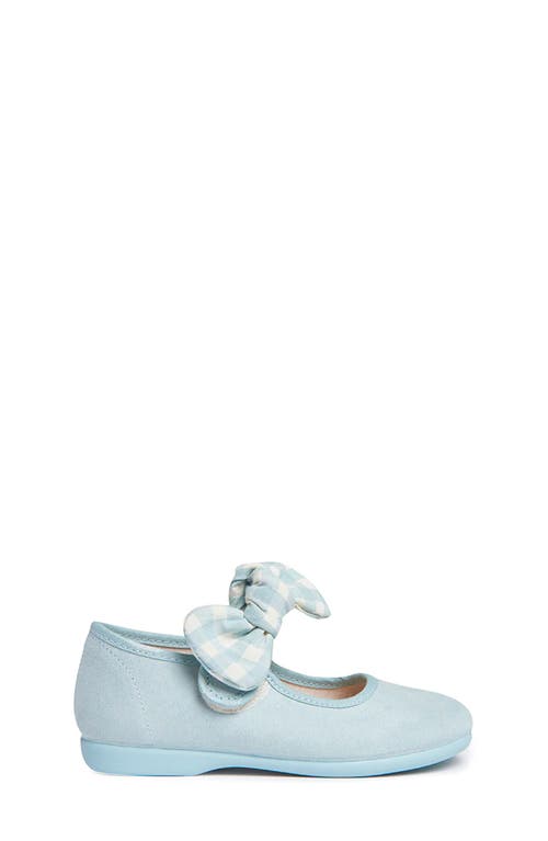 Shop Childrenchic Kids' Bow Mary Jane In Blue