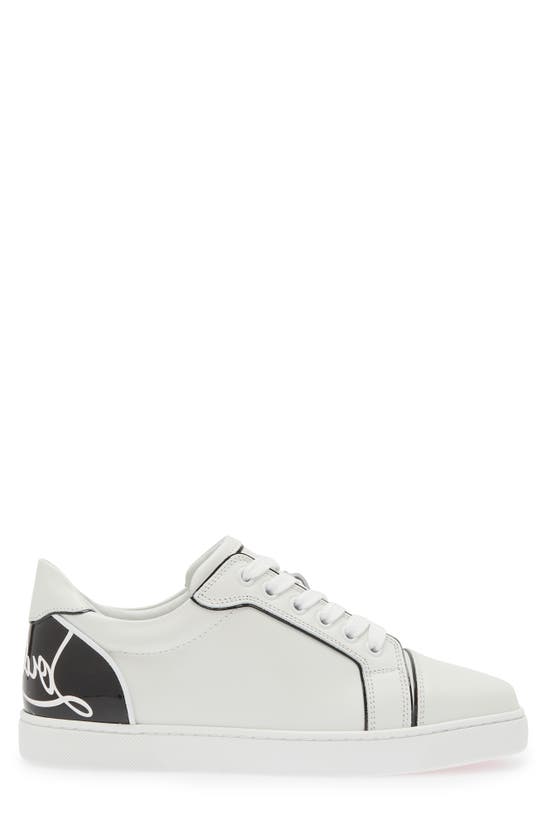 Shop Christian Louboutin Fun Viera Low Top Sneaker In Bianco/ Black