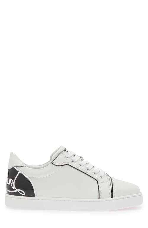 Shop Christian Louboutin Fun Viera Low Top Sneaker In Bianco/black