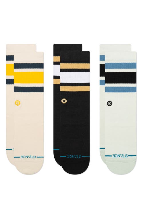 Shop Stance Boyd Assorted 3-pack Quarter Socks In Cream