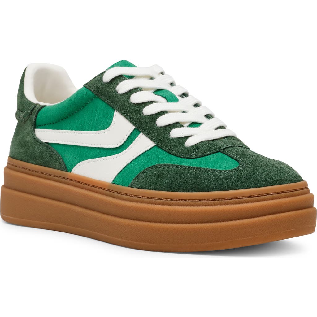 Steve Madden Dodge Platform Sneaker In Green, Women's At Urban Outfitters In Green Multi