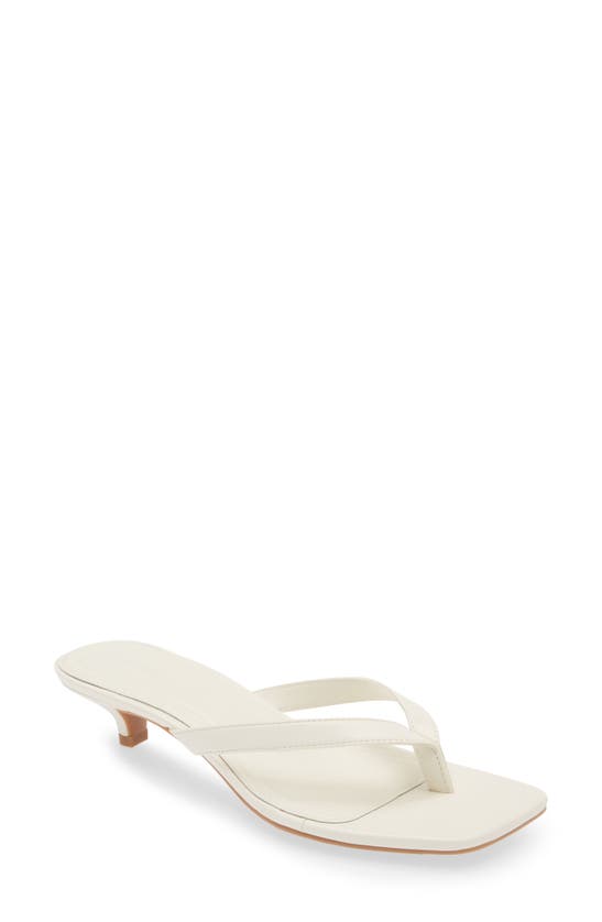 Shop Open Edit Tori Kitten Heel Sandal In Ivory Egret