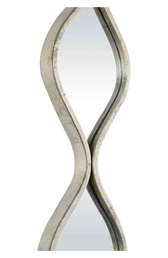 Vivian Lune Home Geometric Slim Wall Mirror In Silver