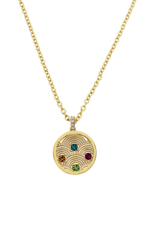 KURT GEIGER KURT GEIGER LONDON SOUTHBANK DISC PENDANT NECKLACE