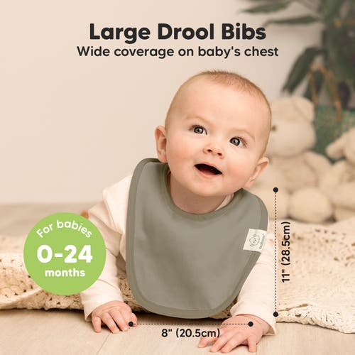 Keababies 8-pack Baby Drool Bibs In Boho
