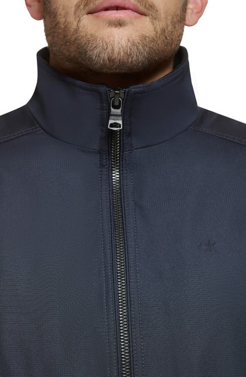 Shop Calvin Klein Classic Water Resistant Bomber Jacket In True Navy