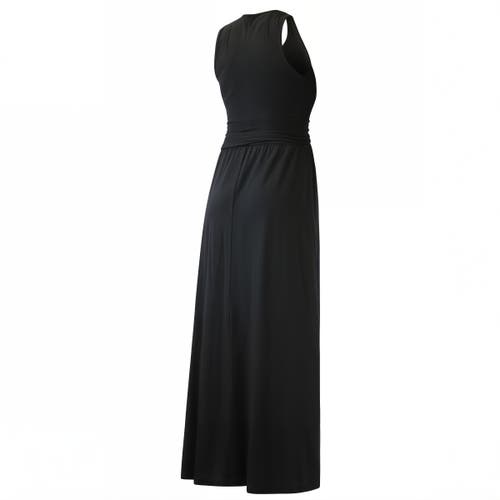 Uv Skinz V-neck Maxi Dress In Black