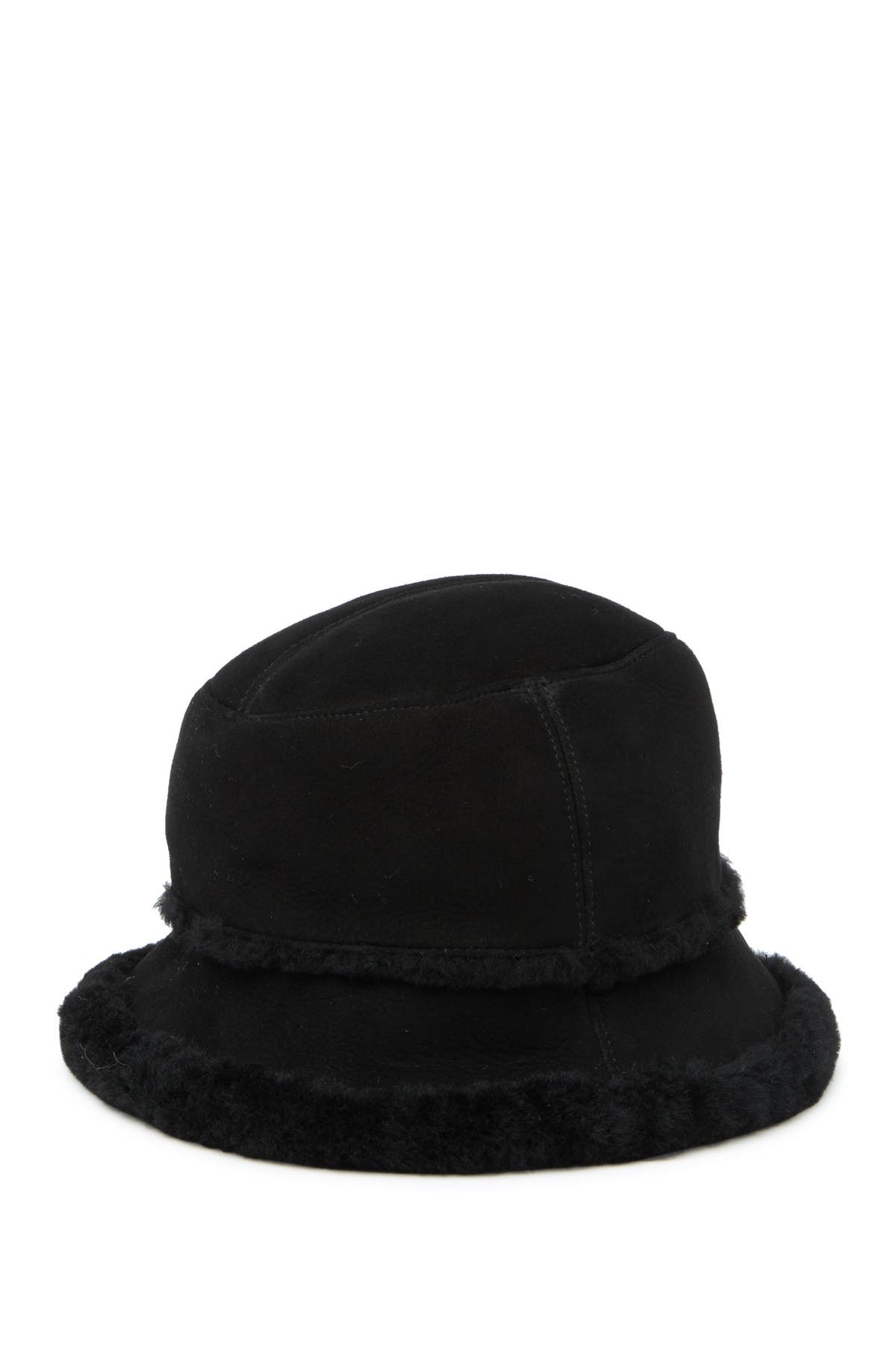 ugg genuine shearling cloche bucket hat