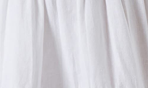 Melissa Odabash Martina Embroidered Cotton And Linen-blend Mini Dress In White/navy