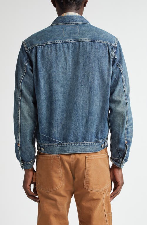 Shop Double Rl Type 2 Roughout Denim Trucker Jacket In Westview Wash