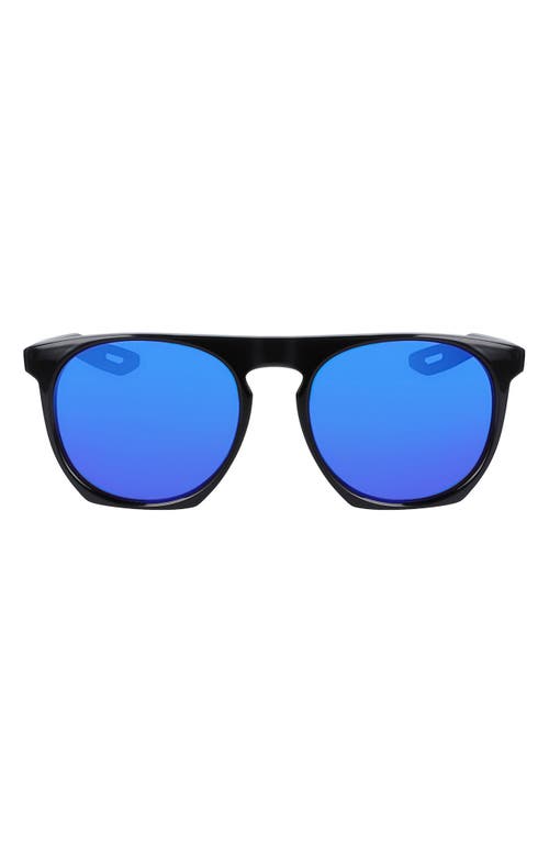 Flatspot XXII 52mm Geometric Sunglasses in Obsidian/Ultraviolet Mirror