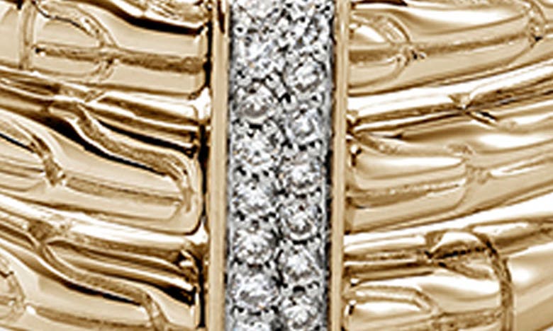 Shop John Hardy Spear Diamond Bypass Ring In Gold