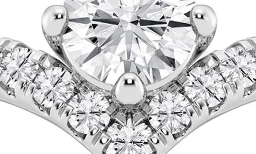 Badgley Mischka Collection 14k White Gold Lab Grown Round Diamond Ring In 0.75 Ctw White Gold