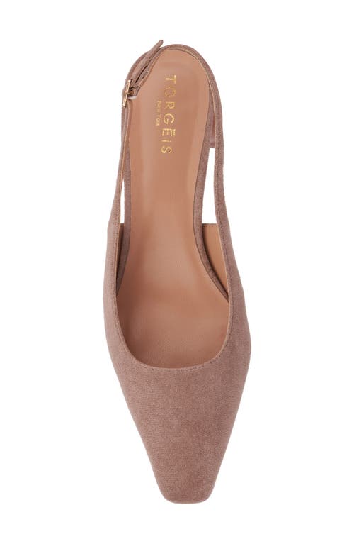 Torgeis Slingback Kitten Heel Pump In Taupe