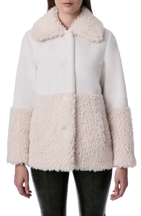 Bernardo borg faux fur jacket best sale