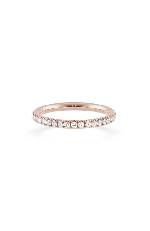 Spinelli Kilcollin 18K Rose Gold Pavé Diamond Band Ring at Nordstrom