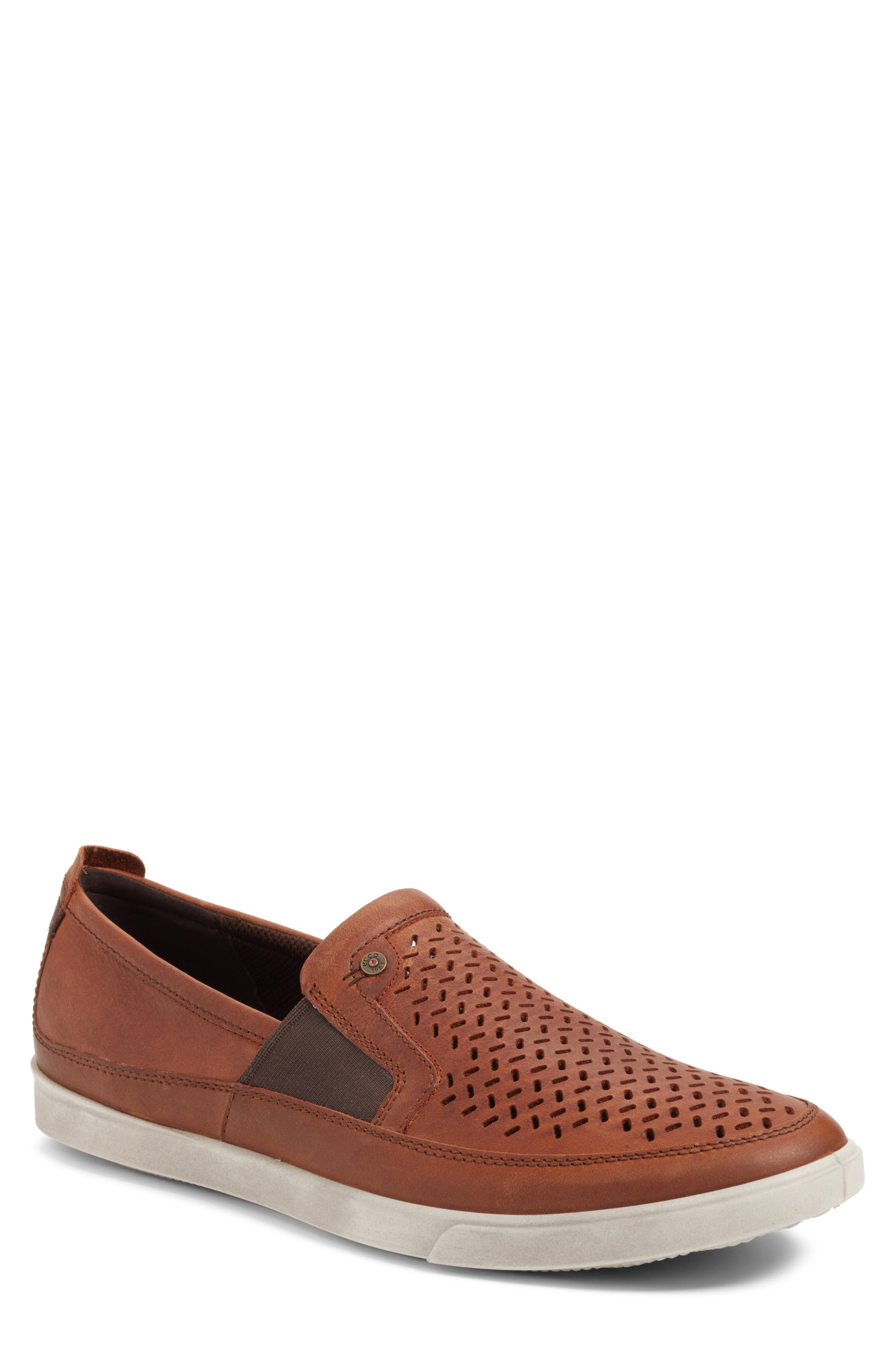 ecco collin perforated slip on