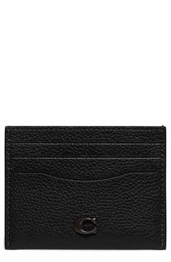  Coach Womens Refined Card Case in Signature Jacquard,  Charcoal/Black : Clothing, Shoes & Jewelry