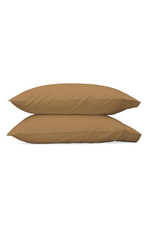 Matouk Nocturne 600 Thread Count Set of 2 Pillowcases in Bronze at Nordstrom