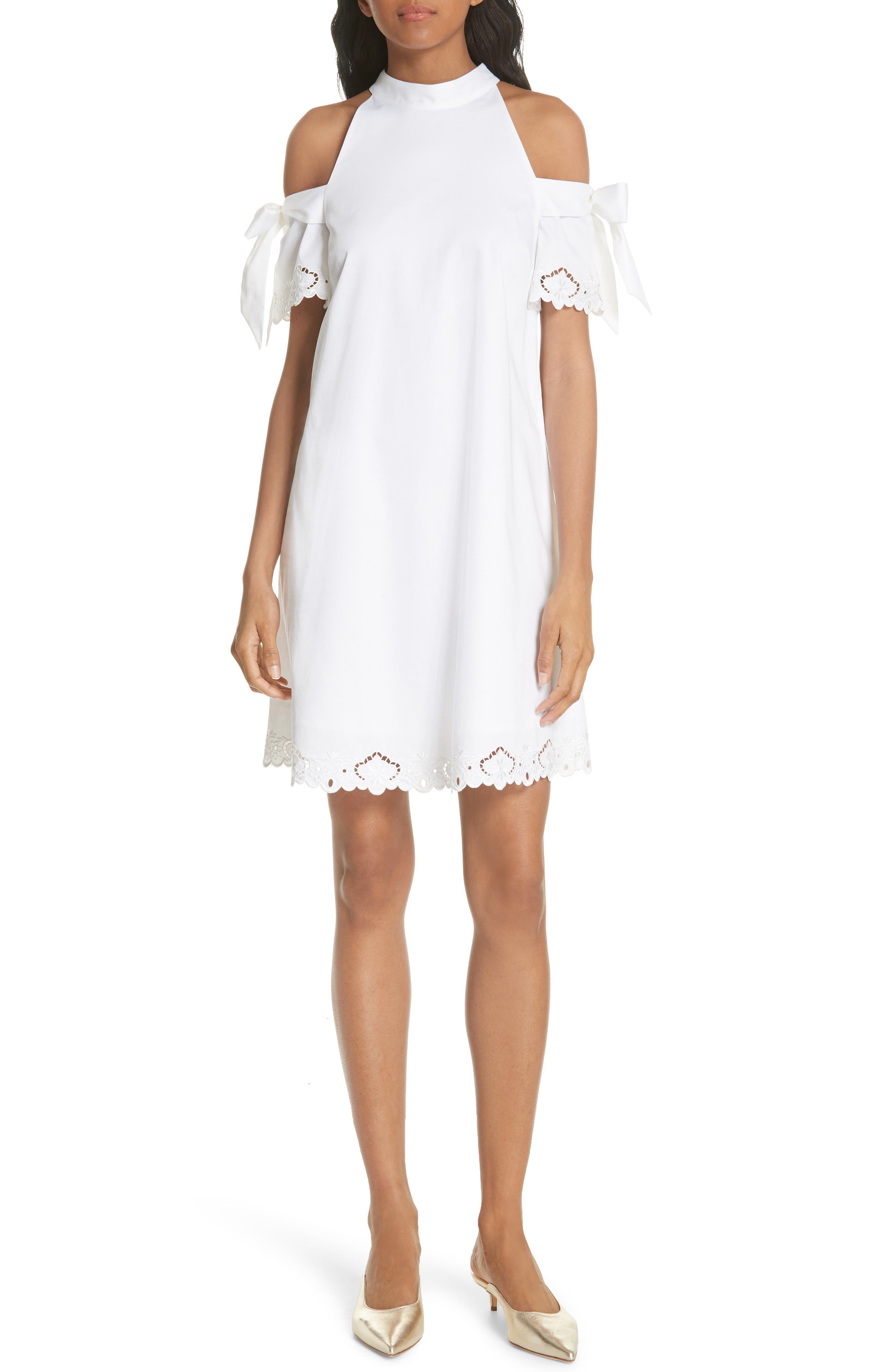 ted baker white off shoulder dress