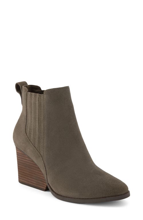 Shop Toms Noa Suede Chelsea Boot In Green