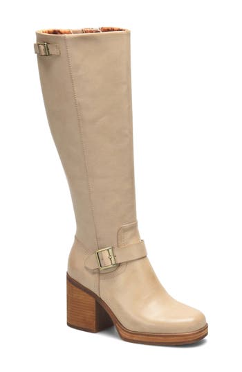 Korks Karalyn Knee High Boot In Cream