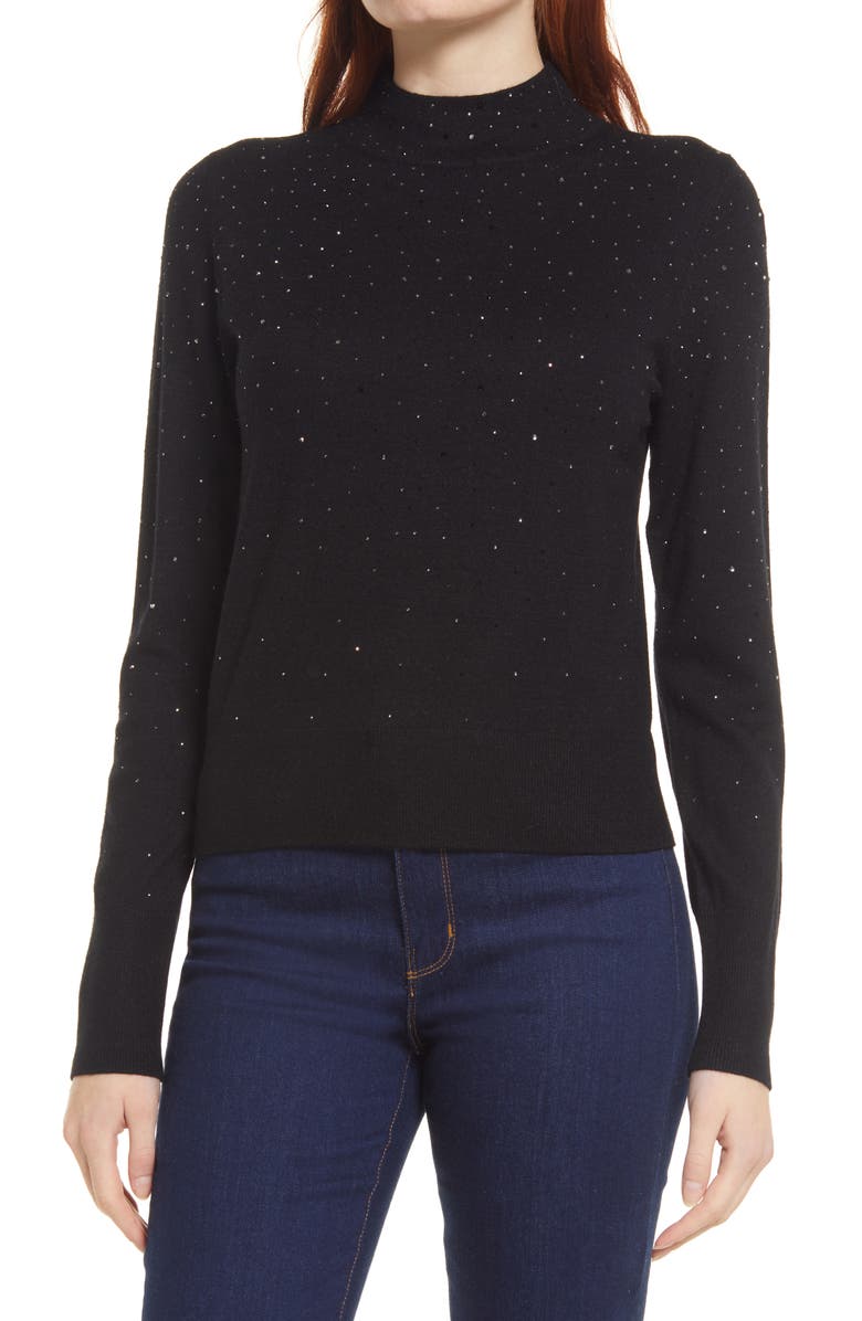 Halogen Embellished Mock Neck Sweater Nordstrom Halogen Embellished Mock Neck Sweater Nordstrom