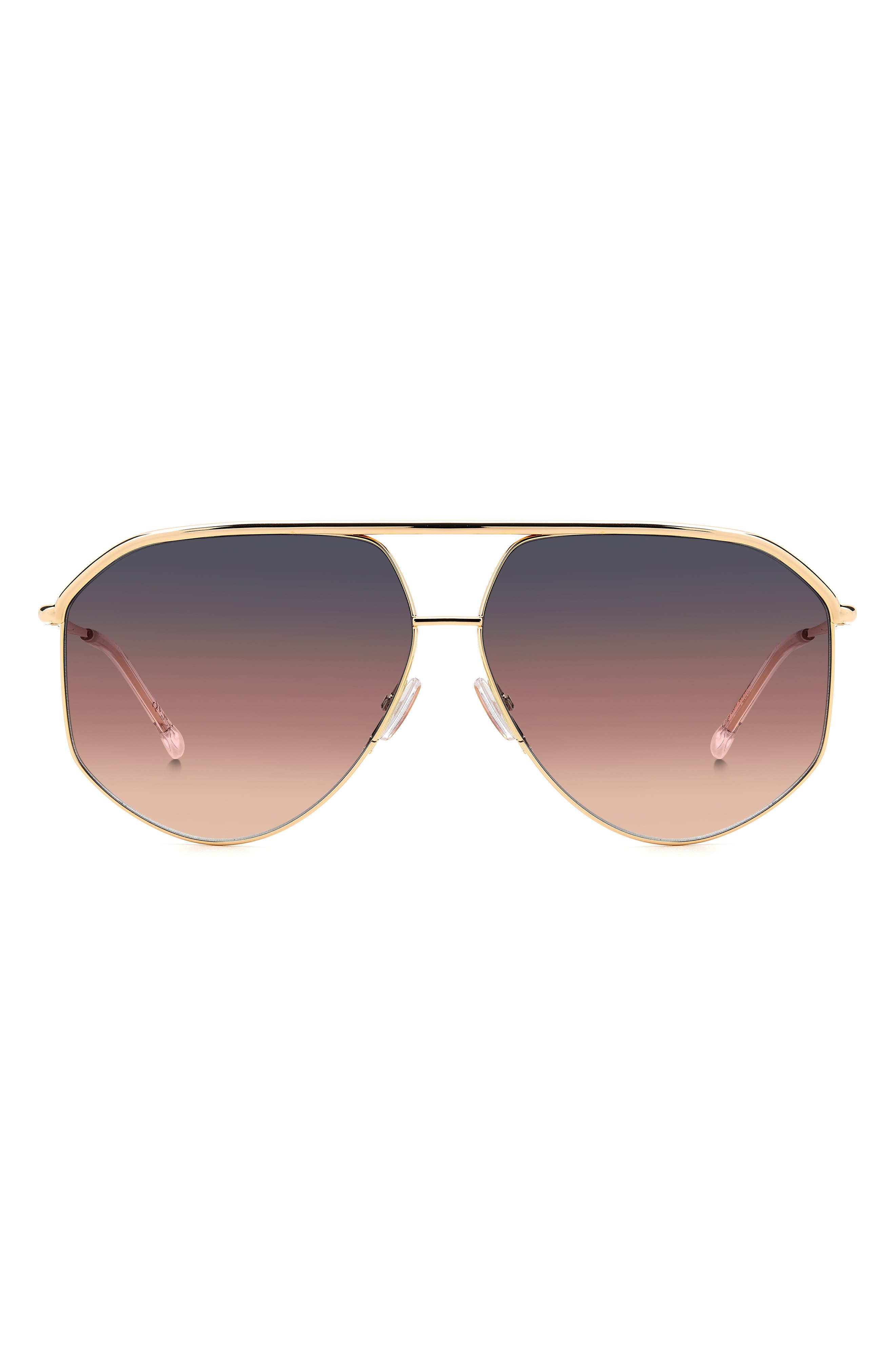 Isabel Marant Wild Metal 64mm Gradient Oversize Aviator  display picture 1