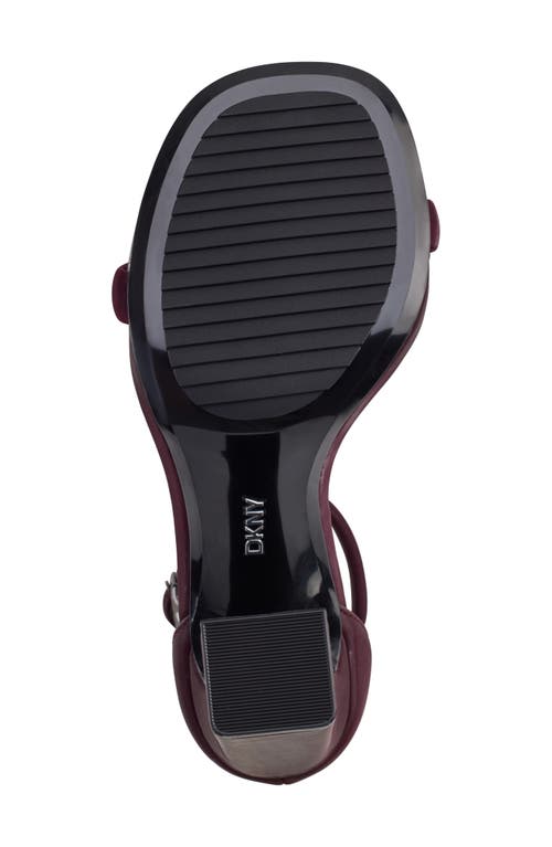 Dkny Waylin Ankle Strap Sandal In Wine