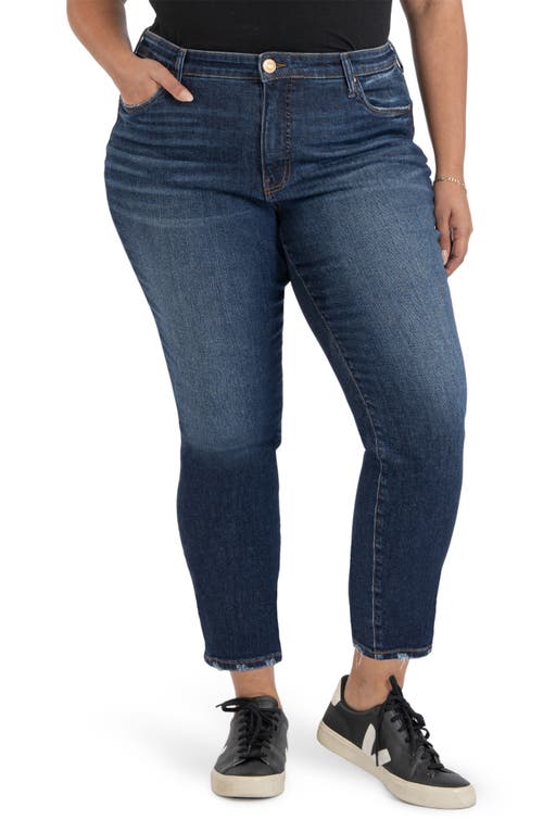 KUT from the Kloth Reese High Waist Straight Leg Jeans in Mastery