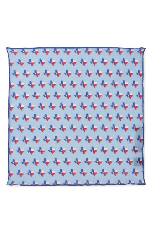 Cufflinks, Inc. Texas State Cotton Pocket Square in Blue at Nordstrom