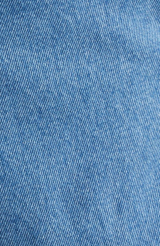 Shop Wales Bonner Eternity Baggy Lace Trim Jeans In Light Blue