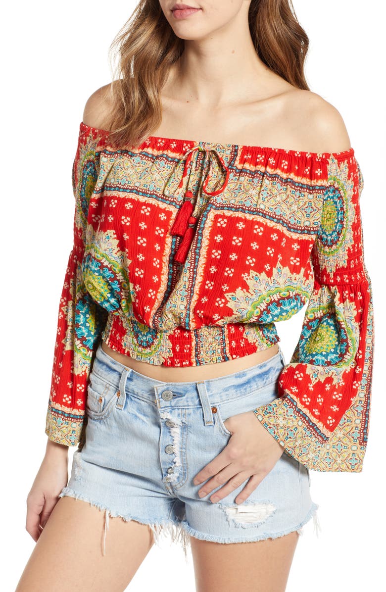Band of Gypsies Perth Off the Shoulder Top | Nordstrom