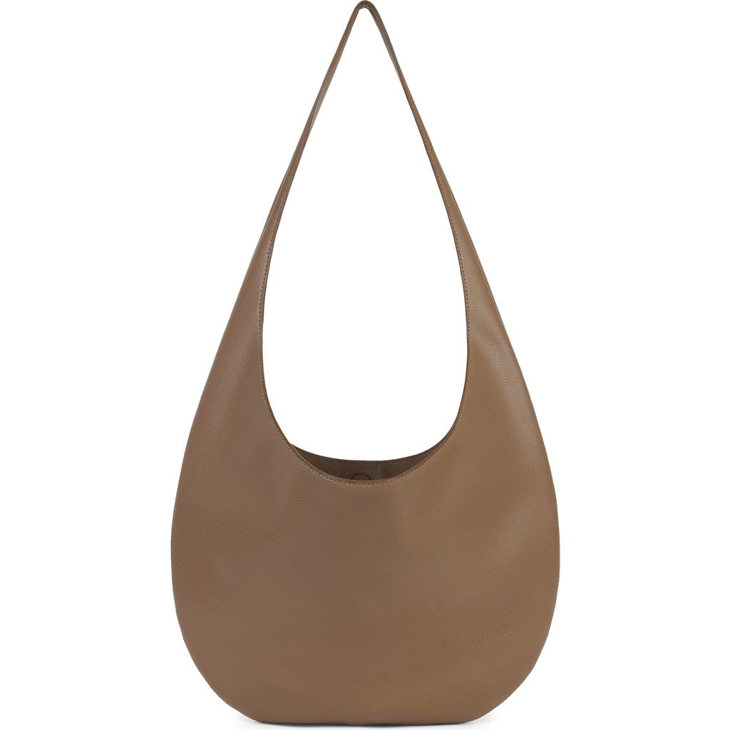 We-ar4 The H Leather Hobo Bag In French Grey