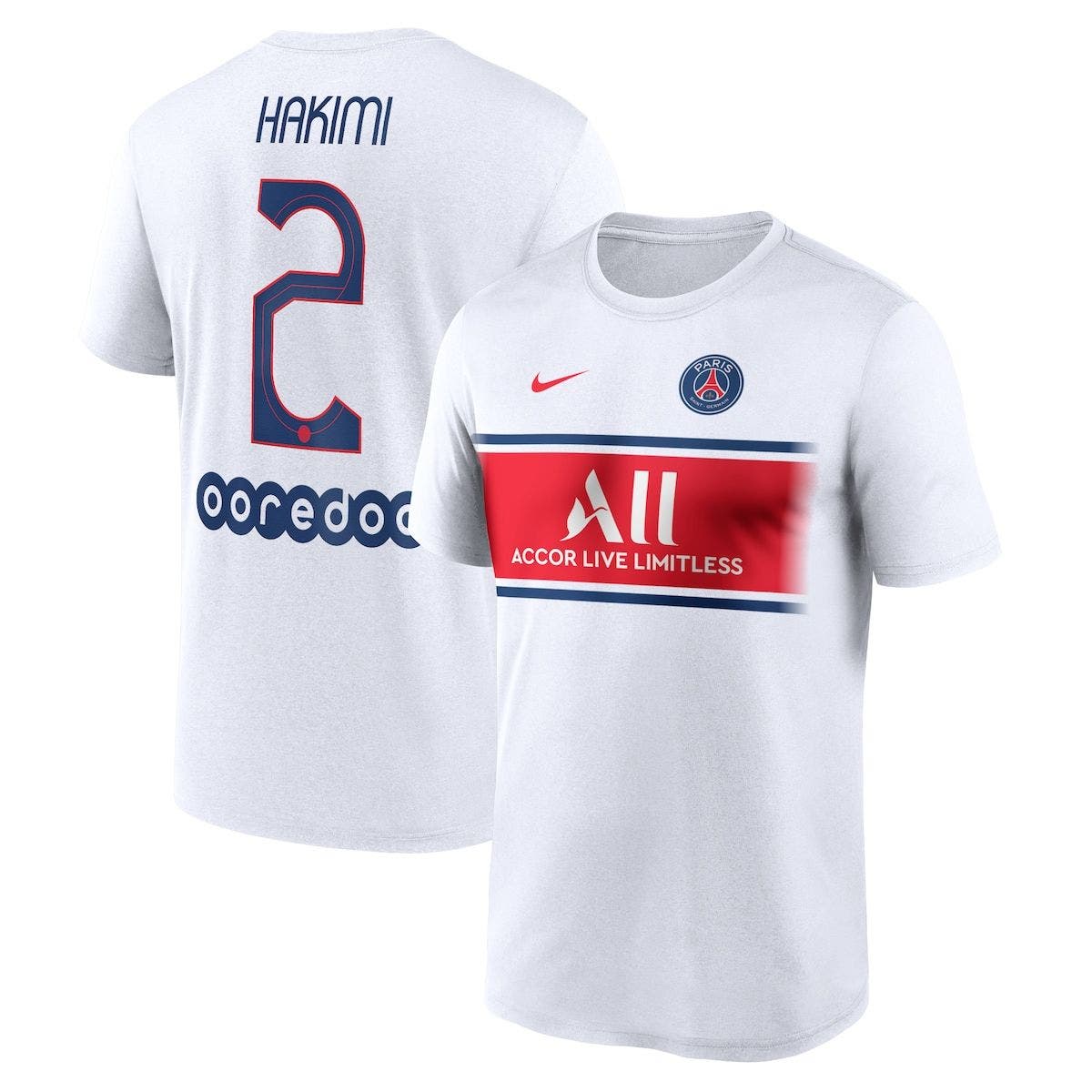 2022/23 Nike Achraf Hakimi PSG Home Jersey - SoccerPro