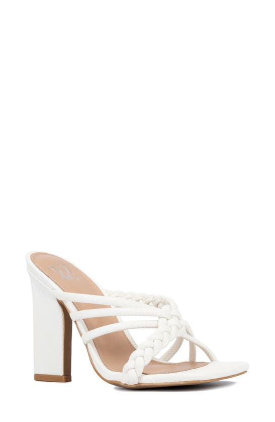 Shop New York And Company Dalia Heeled Sandal In White
