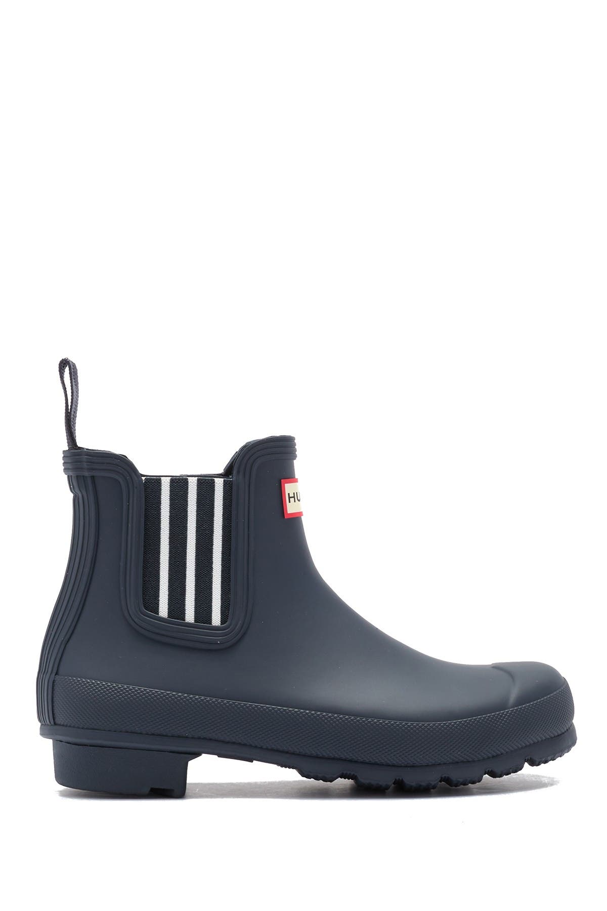 hunter garden stripe chelsea boots