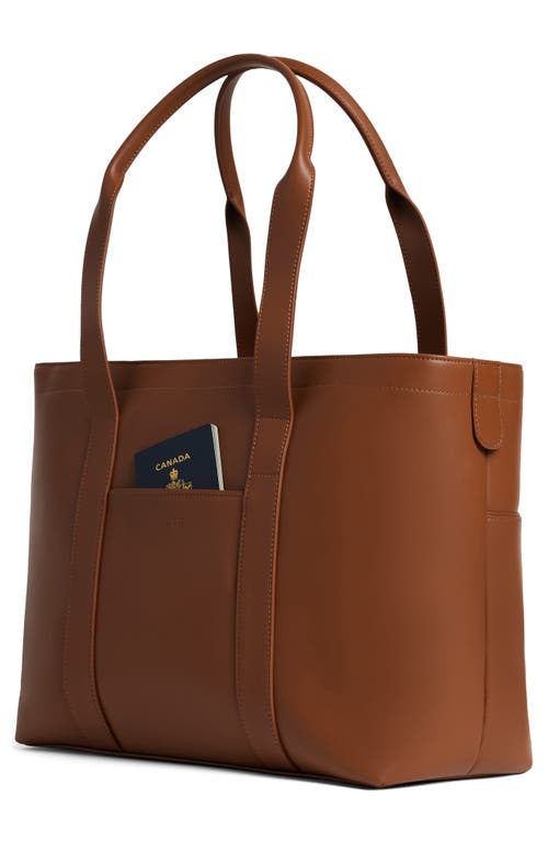 Shop Monos Metro Tote In Mahogany