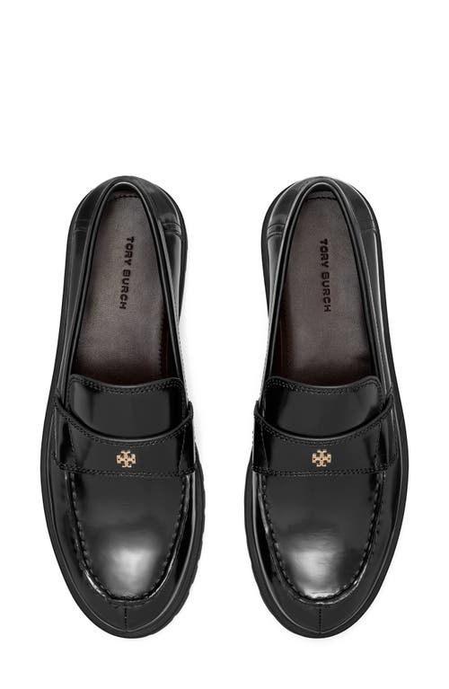 Shop Tory Burch Classic Platform Lug Sole Loafer In Perfect Black