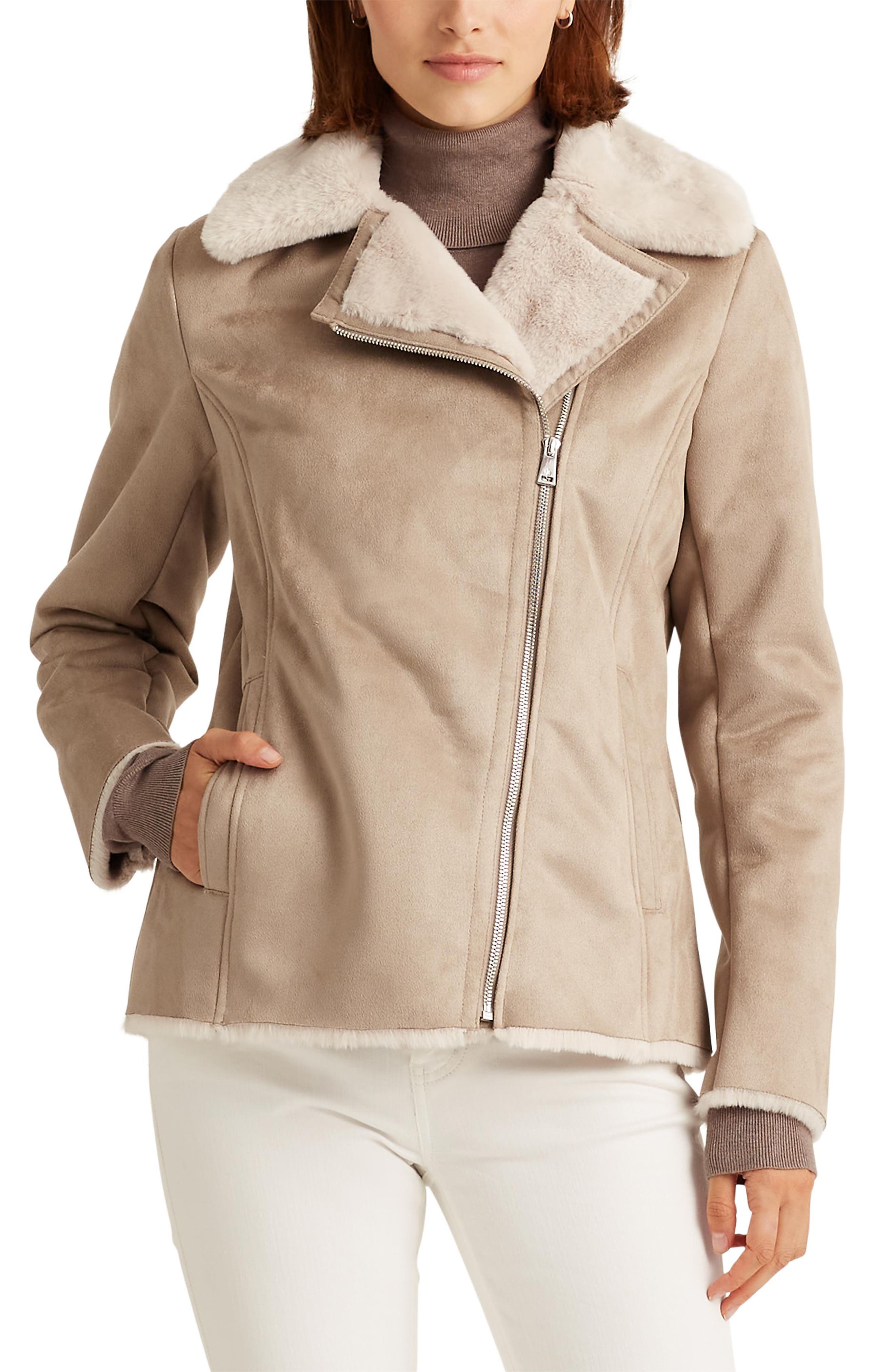 ralph lauren shearling vest