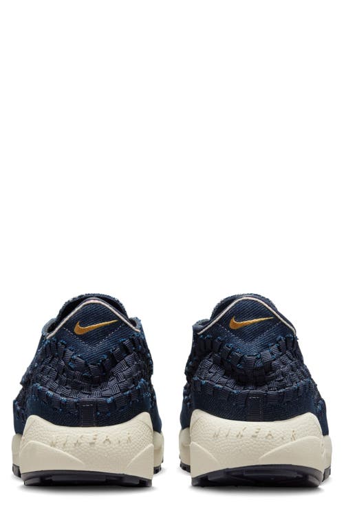 Nike Air Footscape Woven Sneaker In Denim/wheat/obsidian