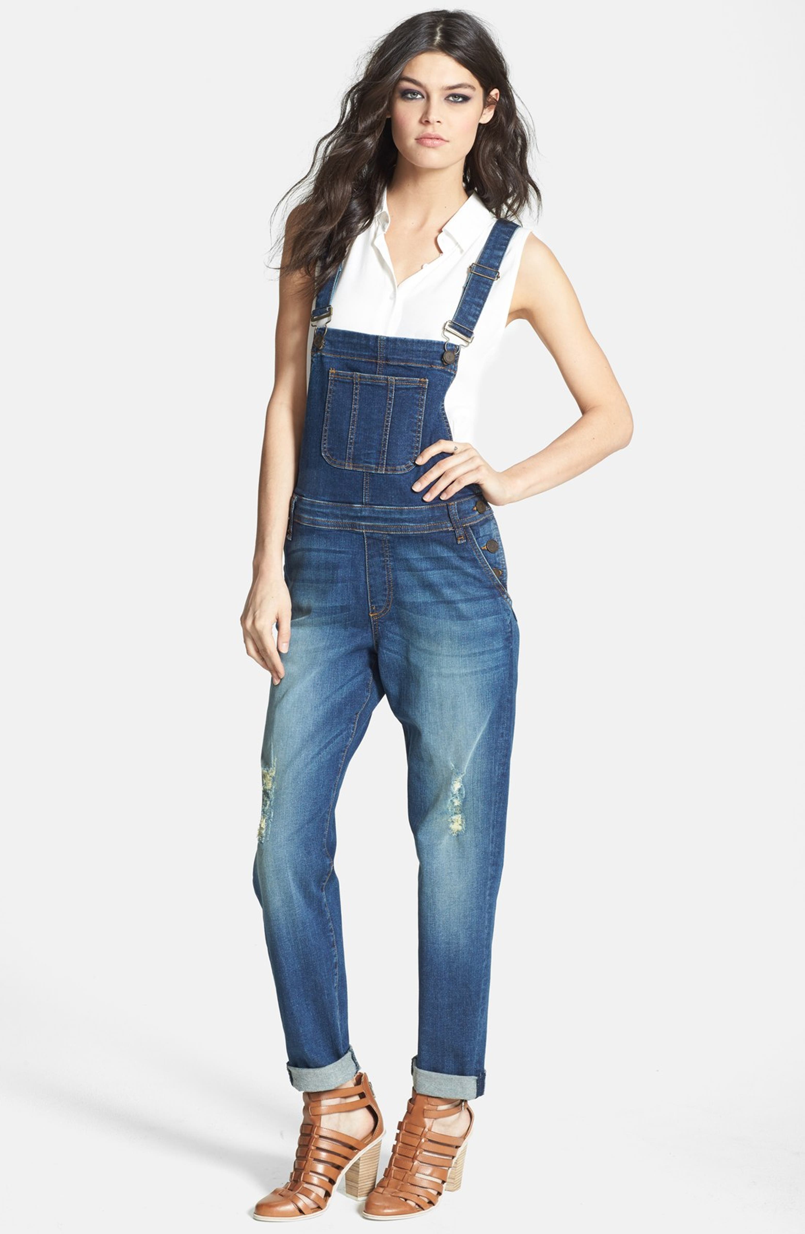 edyson Destroyed Overalls | Nordstrom