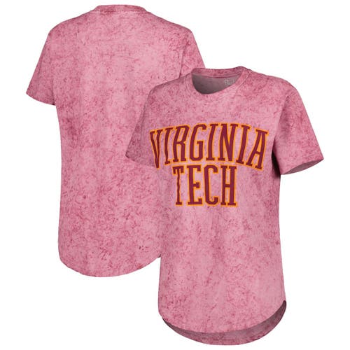 Women's Pressbox Maroon Virginia Tech Hokies Southlawn Sun-Washed T-Shirt