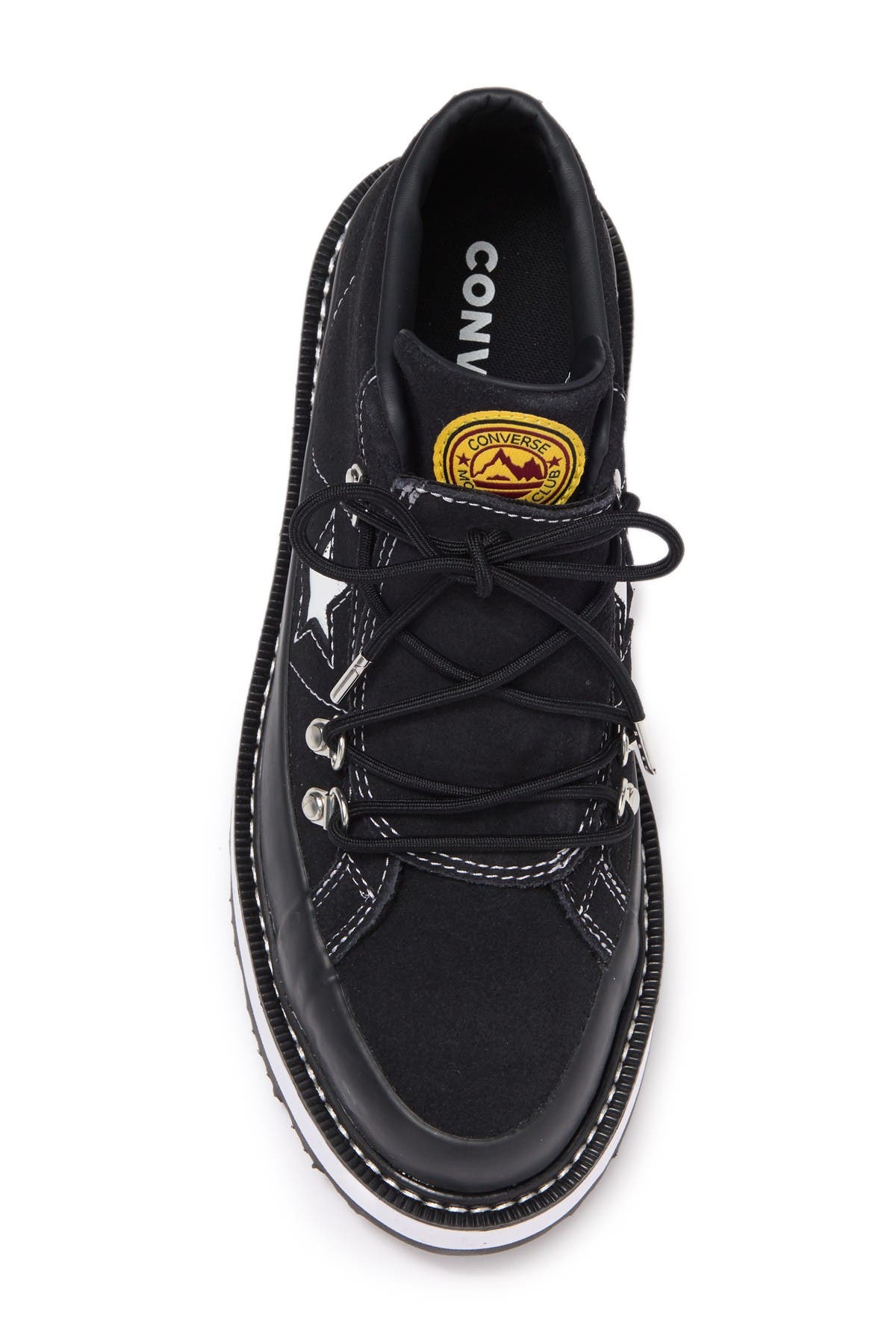 converse one star hiker boots in black