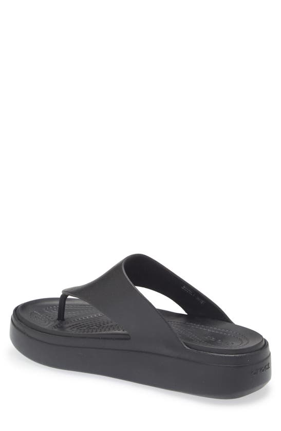 Shop Crocs Getaway Platform Flip Flop In Black