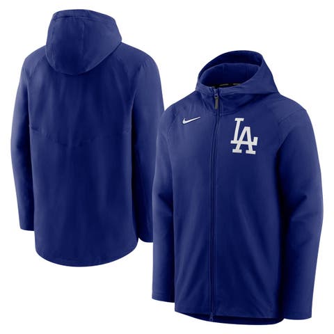 Young LA Jacket Hoodie Mens Extra Large Blue Full Zip Fleece Hoodie Long  Sleeve