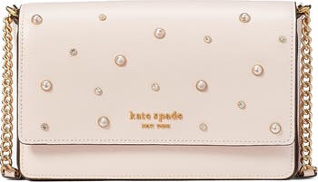 kate spade new york studded saffiano leather wallet on a chain