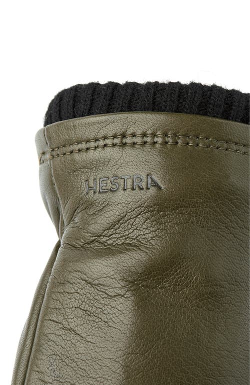 Shop Hestra John Sheepskin Gloves In Loden